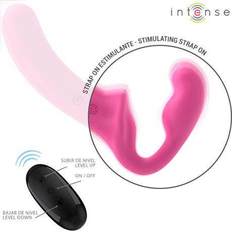 Vibrator Amy Doppelvibrator Rosa Fernbedienung 20 cm