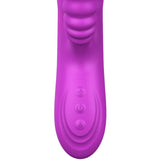 Vibrator Angelia Multifunktionsvibrator Doppelzunge Violetter Wärmeeffekt