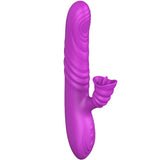 Vibrator Angelia Multifunktionsvibrator mit Stimulierendem Zungenvioletten Wärmeeffekt