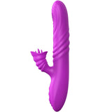 Vibrator Angelia Multifunktionsvibrator mit Stimulierendem Zungenvioletten Wärmeeffekt