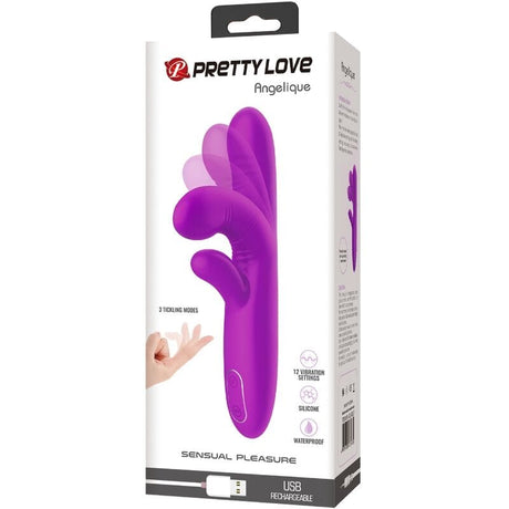 Vibrator Angelique Multifunktionsvibrator + Klitorisstimulator Lila