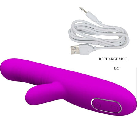 Vibrator Angelique Multifunktionsvibrator + Klitorisstimulator Lila