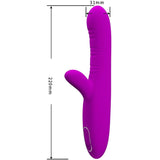 Vibrator Angelique Multifunktionsvibrator + Klitorisstimulator Lila