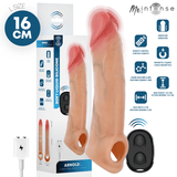 Vibrator Arnold L Penishülle aus Silikon mit Fernbedienung 16 cm Ø 4,5 cm