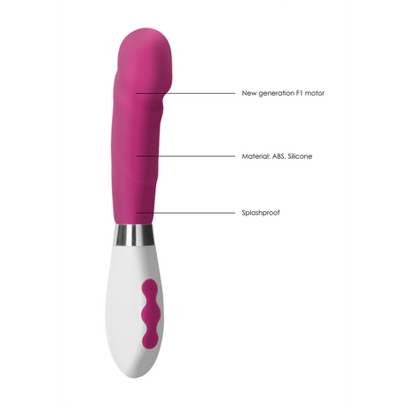 Vibrator Asopus mit Akku Pink 11,5 x Ø 3,5 cm – Ansicht 7