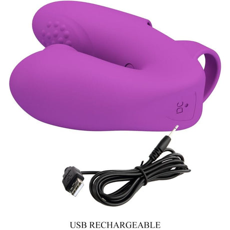 Vibrator Athena Fingervibrator mit Klitorisstimulator Lila