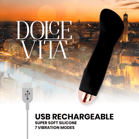 Vibrator Aufladbarer Eine Schwarze 7-Geschwindigkeit