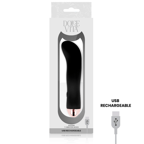 Vibrator Aufladbarer Zwei Schwarz 7 Geschwindigkeit