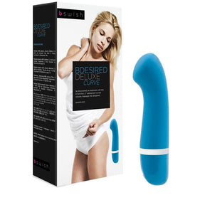 Vibrator Bdesired Deluxe Curve Lagoon Blue 15,24 x 3,1 cm