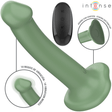 Vibrator Becca mit Saugnapf 10 Vibrationen Grüne Fernbedienung 17,5 x 3,2 cm
