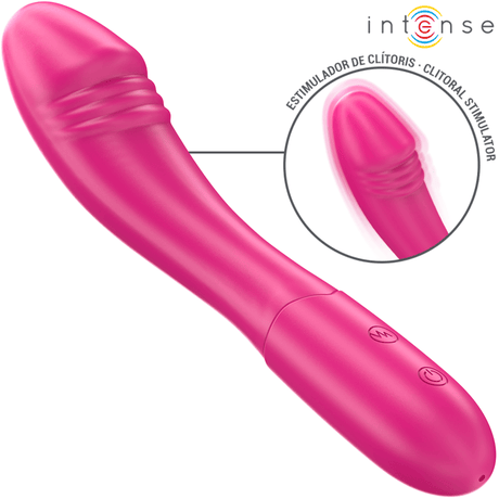 Vibrator Belinda Flexibel 10 Vibrationen Rosa 19 cm