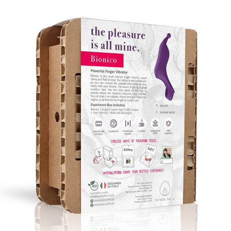 Vibrator Bionico für den Finger Violett 12 x 2,6 cm – Ansicht 4