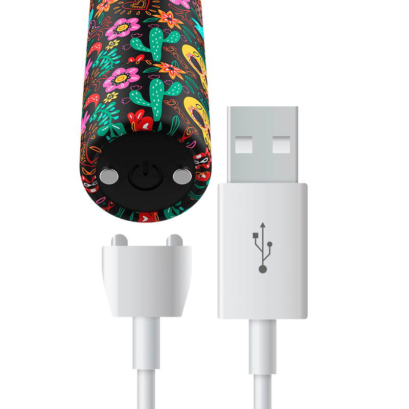 Vibrator Bullet Floral aufladbar 6,25 x 2 cm – Ansicht 4