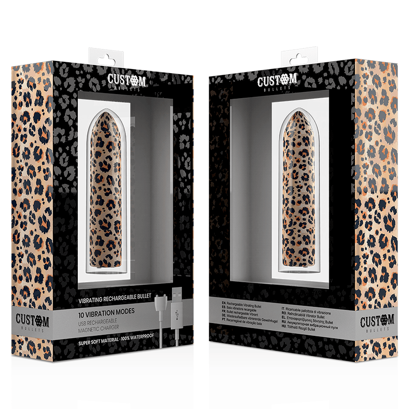 Vibrator Bullet Leopard aufladbar 6,25 x 2 cm – Ansicht 4