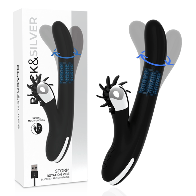 Vibrator Bunny Storm Rotation Vibe 24 x 3,5 cm