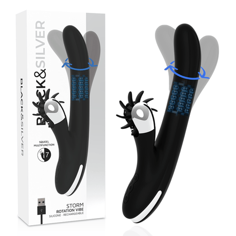Vibrator Bunny Storm Rotation Vibe 24 x 3,5 cm