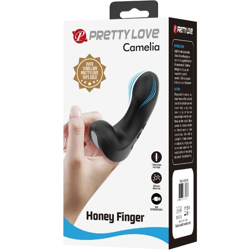 Vibrator Camelia Fingervibrator 7 Vibrationen Schwarz