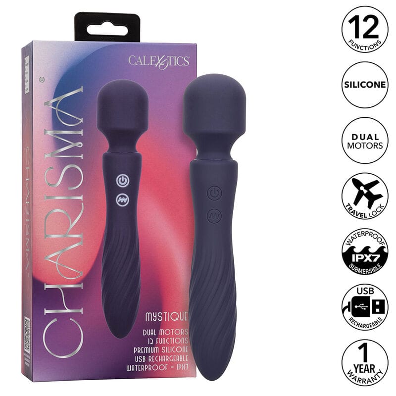 Vibrator Charisma Mystique Doppelmotor 12 Funktionen x Lila 20,5 x 4,5 cm