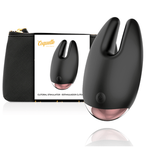 Vibrator Chic Desire Klitoralstimulator Deluxe Schwarz-Gold Ø 5,9 cm