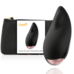 Vibrator Chic Desire Klitoralstimulator Luxus Schwarz-Gold Ø 5,9 cm
