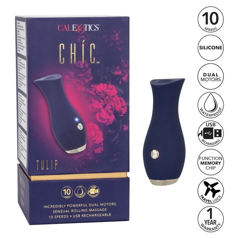Vibrator Chic Tulpe Blau 11,5 x 4,5 cm – Ansicht 9
