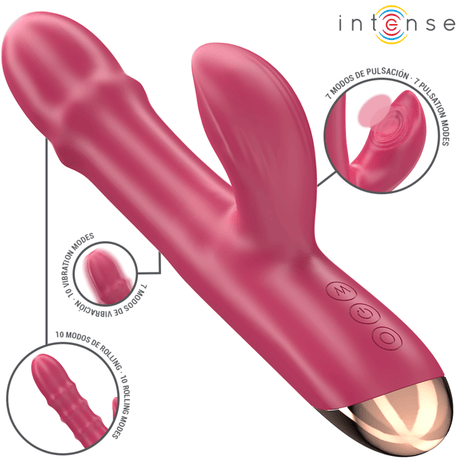Vibrator Chloe Multifunktionsvibrator 3 in 1 Rot