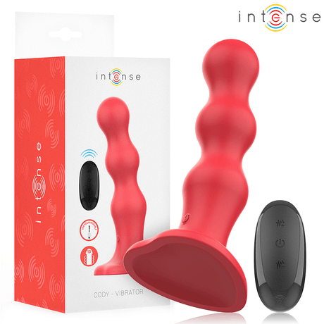 Vibrator Cody mit Saugnäpfen Rote Fernbedienung