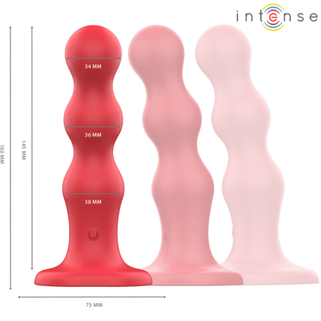 Vibrator Cody mit Saugnäpfen Rote Fernbedienung