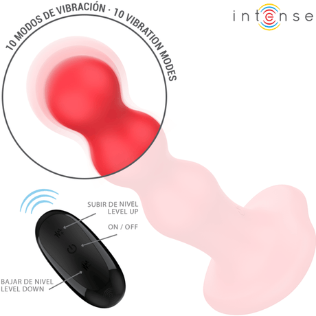 Vibrator Cody mit Saugnäpfen Rote Fernbedienung