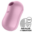 Vibrator Cotton Candy Air Pulse Stimulator Lila