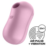 Vibrator Cotton Candy Air Pulse Stimulator Lila