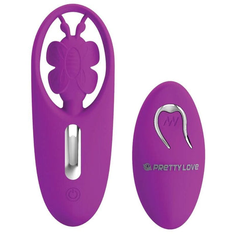Vibrator Dancing Butterfly Stimulator für Höschen mit Fernbedienung Flieder 10,8 x 4 cm