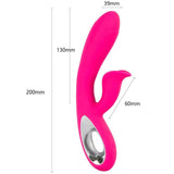 Vibrator Daro & Pull Ring Stimulator Fuchsia
