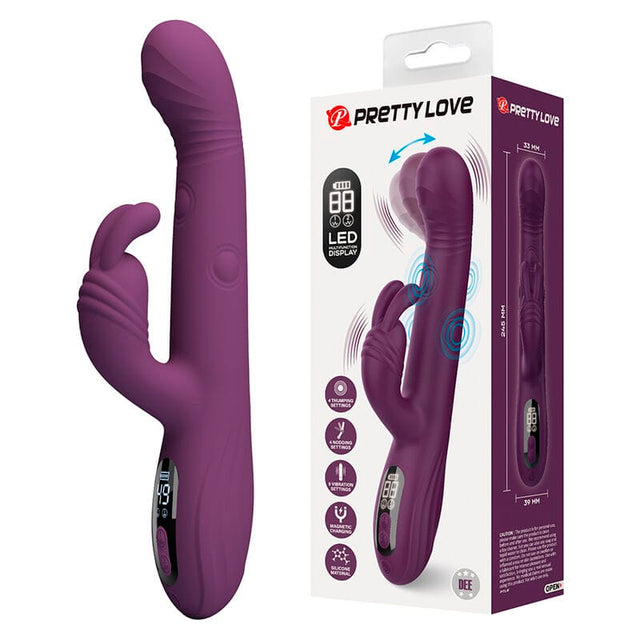 Vibrator Dee Rabbit oszillierend und klopfend Lila