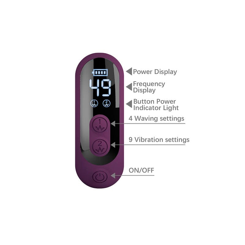 Vibrator Dee Rabbit oszillierend und klopfend Lila – Ansicht 9