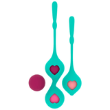 Vibrator Deva Türkis Ritual-Set für das Beckentraining