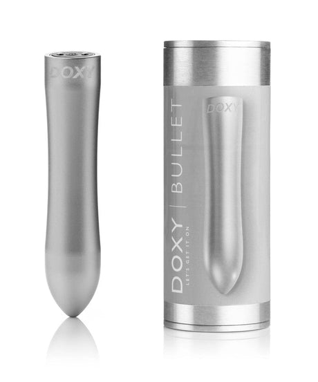 Vibrator Doxy Bullet Silber 12 x 2,5 cm