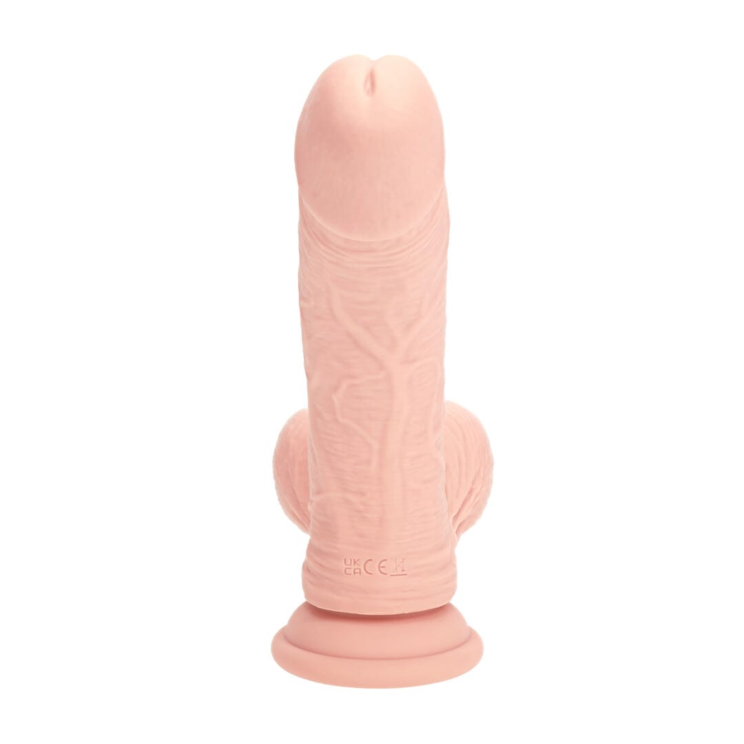 Vibrator Dual Density Flüssigsilikon gebogen mit Akku Hautfarbe 15,3 x Ø 4,1 cm – Ansicht 5