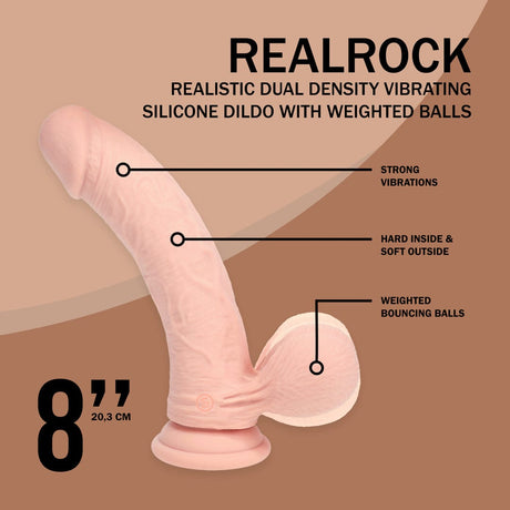 Vibrator Dual Density Flüssigsilikon gebogen mit Akku Hautfarbe 16,4 x Ø 4,1 cm – Ansicht 7
