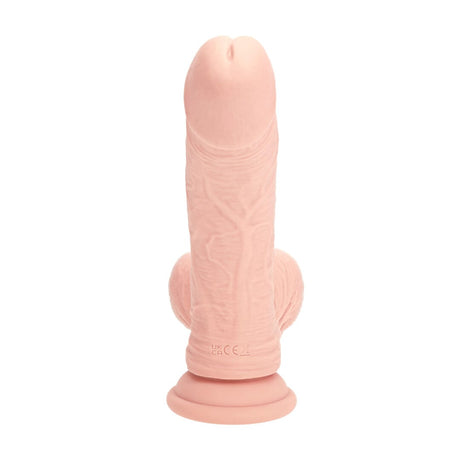 Vibrator Dual Density Flüssigsilikon gebogen mit Akku Hautfarbe 16,4 x Ø 4,1 cm – Ansicht 5