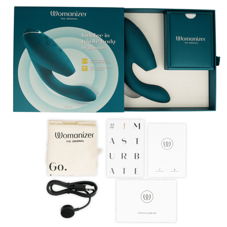 Vibrator Duo 2 Stimulator Blaues Benzin