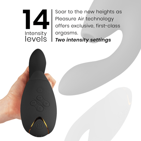 Vibrator Duo 2 Stimulator Schwarz