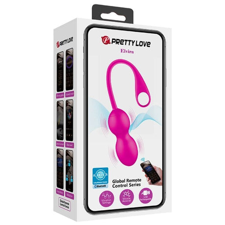 Vibrator Elvira Pink Wiederaufladbare Vibrierblle