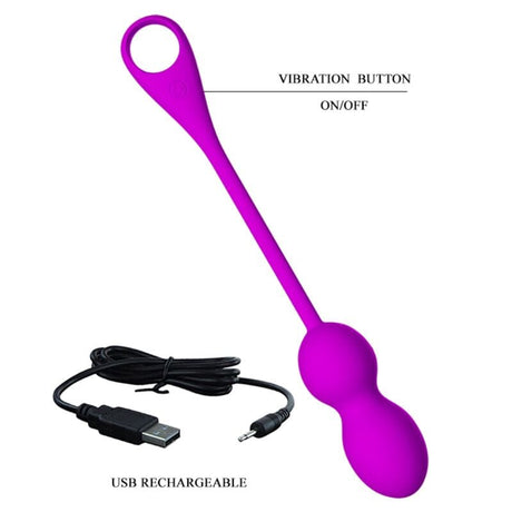 Vibrator Elvira Wiederaufladbare Vibrierblle Lila