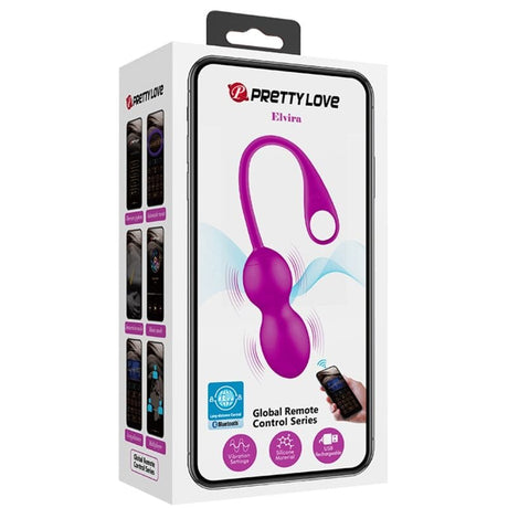Vibrator Elvira Wiederaufladbare Vibrierblle Lila