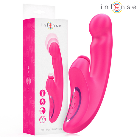 Vibrator Emi Multifunktion 3 in 1 10 Vibrationen Rosa 13,5 cm