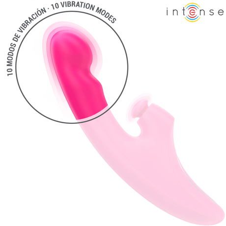 Vibrator Emi Multifunktion 3 in 1 10 Vibrationen Rosa 13,5 cm