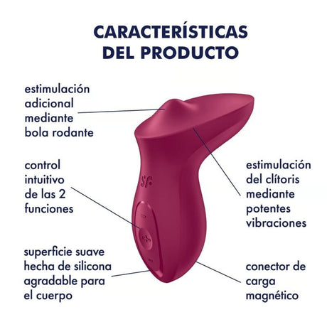 Vibrator Exciterrr Auflegbarer Klitoris Fuchsia