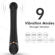 Vibrator Faltkopf Silikon Schwarz