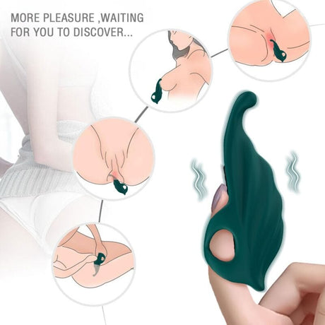 Vibrator Fingerstimulator & Grün